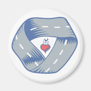 Imán redondo del logotipo del camino del CR