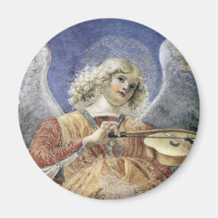 Imán redondo Melozzo da Forlì del ángel del