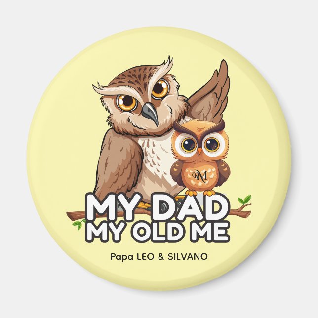 Imán Redondo: Mi papá mi viejo (amarillo) (Frente)