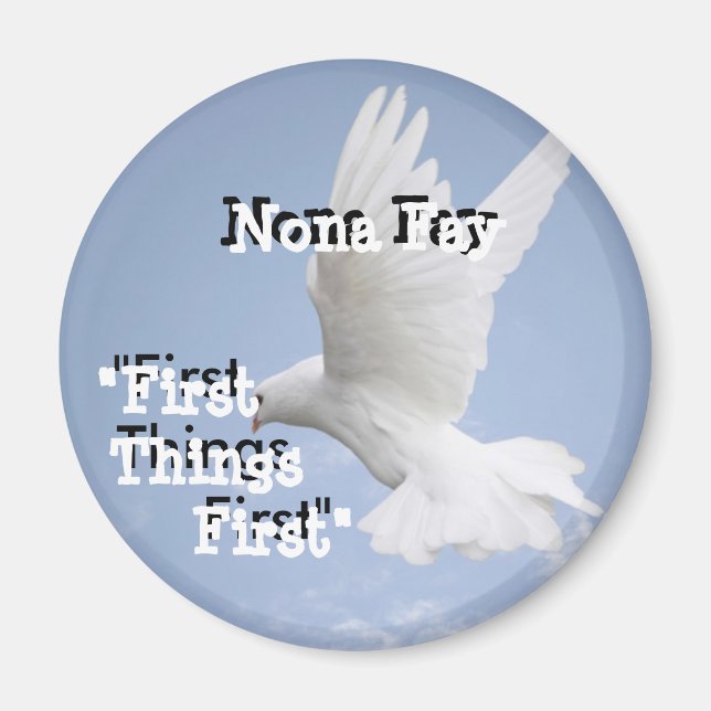 Imán redondo - Personalizado (Frente)