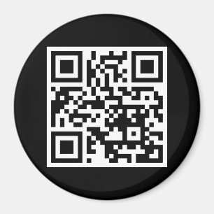 Imán redondo sólo de código QR