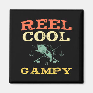 Imán Reel Cool Gampy Pesca Pescador Divertido Vintage