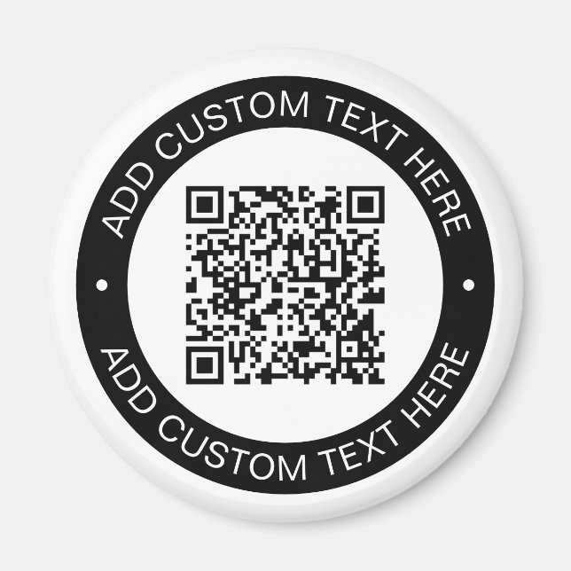 Imán Reemplazar por su propio código QR cargado o image (Frente)