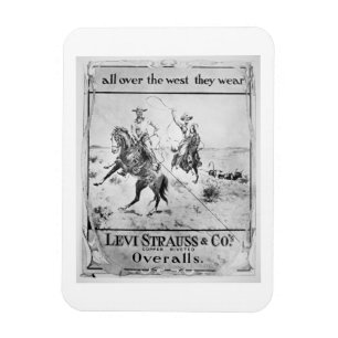Imán Refiera para Levi Strauss y Co, c.1900 (el litho)