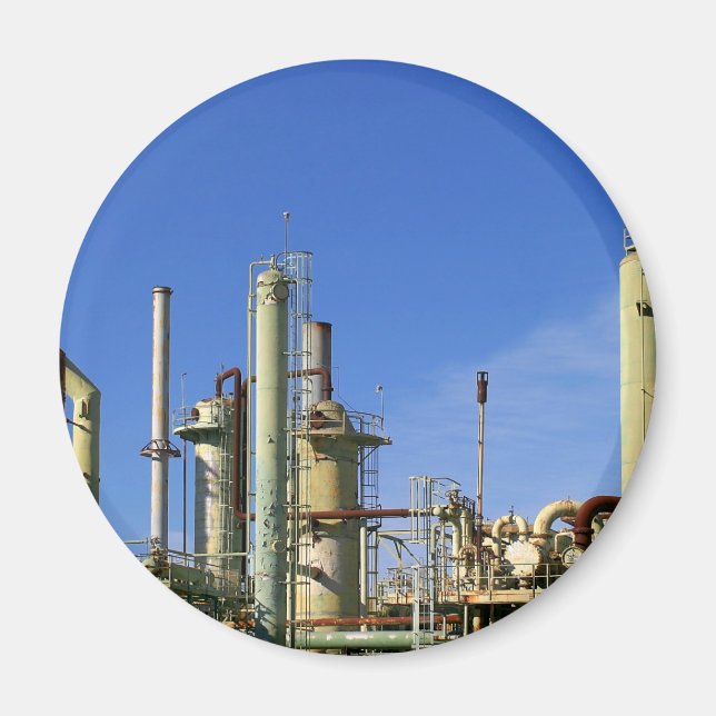 Imán Refinería de Petróleo (Frente)