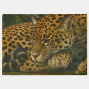 Imán Reflectivo Jaguar - Impresión de arte de vida salv