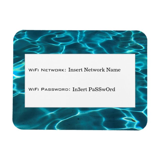 Imán reflectores de agua detalles de wifi (Horizontal)