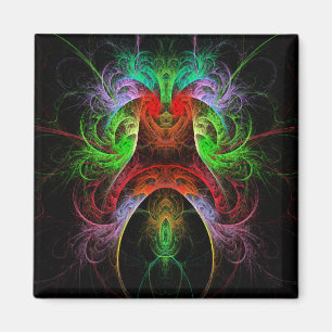 Imán Reflejo carnaval Revista artística cuadrada