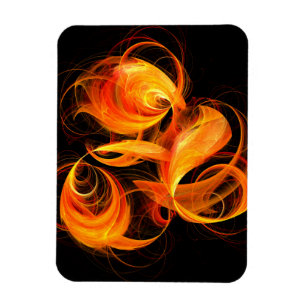 Imán Reflejo de bola de fuego arte Premium Magnet