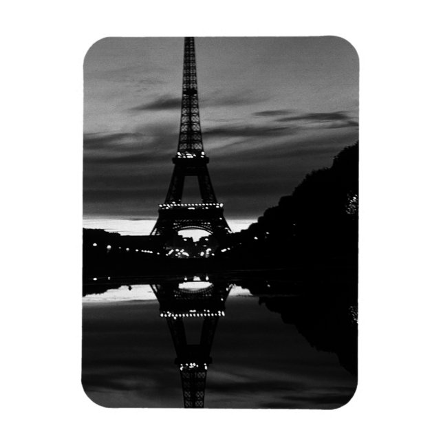 Imán Reflejo de la torre Eiffel de París de la época de (Vertical)