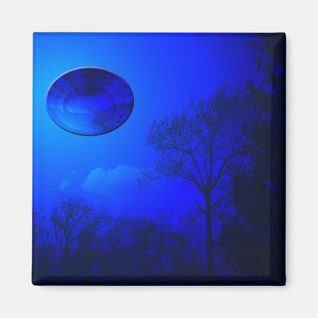Imán Reflexión azul (Frente)