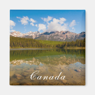 Imán Reflexión del Canadá sobre el paisaje del agua