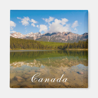 Imán Reflexión del Canadá sobre el paisaje del agua