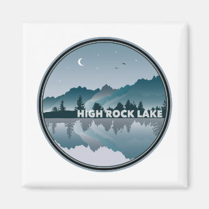 Imán Reflexión sobre Carolina del Norte en el lago High