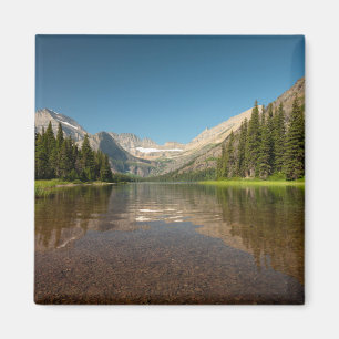 Imán Reflexión sobre la montaña de Sunset   Parque naci