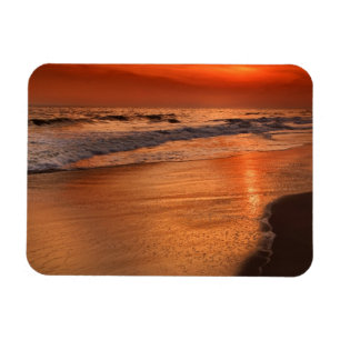 Imán Reflexiones de la puesta del sol sobre las nubes y