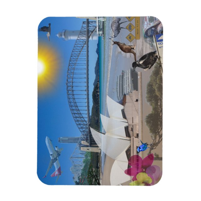 Imán REFLEXIONES DE OZ Brisbane se reúne en Sydney (Vertical)