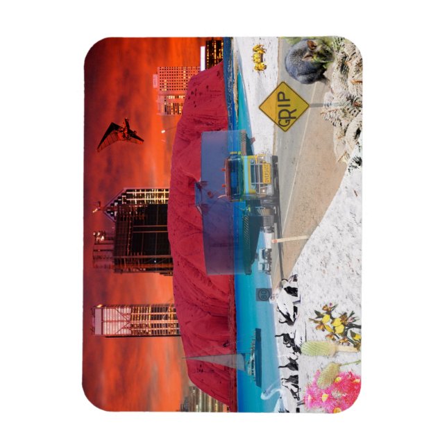 Imán REFLEXIONES DEL Rock OZ ULURU Ayers (Vertical)