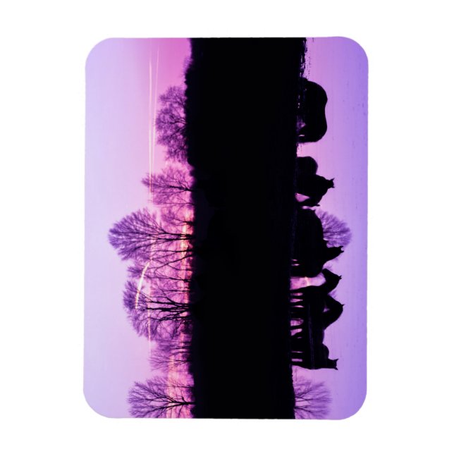 Imán Reflexiones Friesias al atardecer (Vertical)