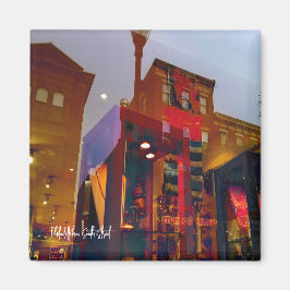 Imán Reflexiones rojas en las calles de Filadelfia