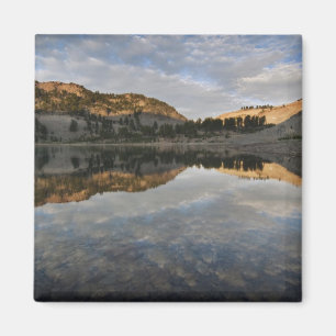 Imán Reflexiones sobre la puesta del sol en el lago Hel