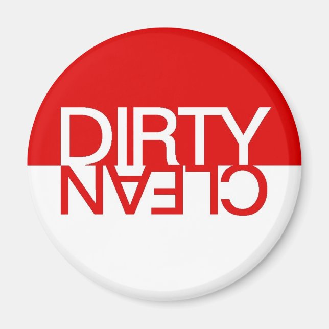 Imán Refrigeración de lavavajillas de suciedad roja (Frente)