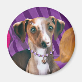 Imán Refrigerador Art Decó Greyhound Magnet