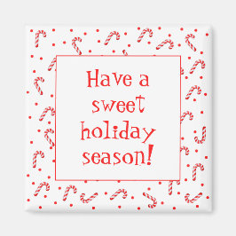 Imán Refrigerador Candy Cane Holiday