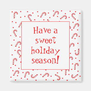 Imán Refrigerador Candy Cane Holiday