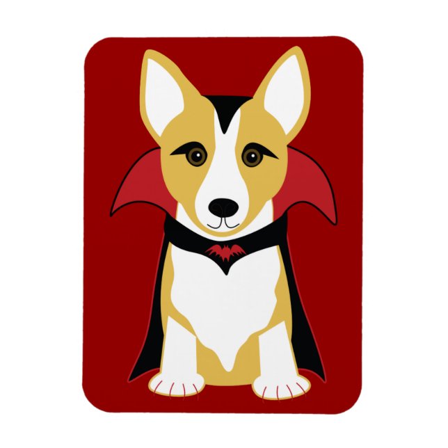 Imán Refrigerador Corgi Vampire Magnet (Vertical)