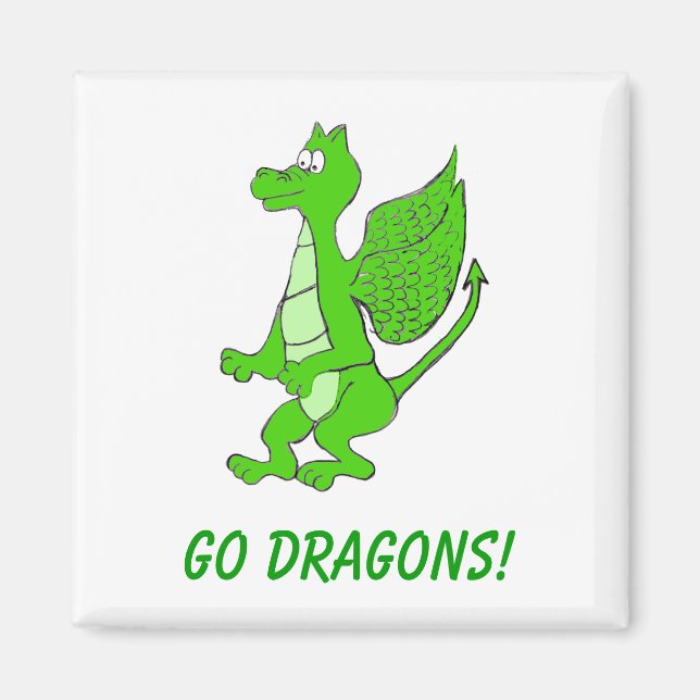 Imán Refrigerador cuadrado "Orgullo de pueblo" (Frente)