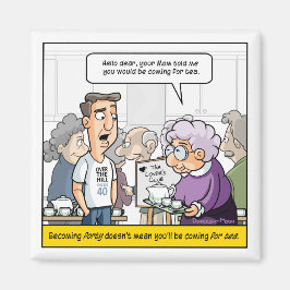 Imán Refrigerador de 40 años de Punny