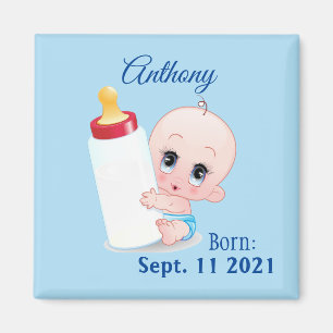 Imán Refrigerador de bebé personalizado para niño