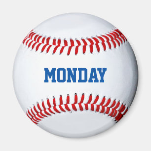 Imán Refrigerador De Béisbol Magnet Día De La Semana