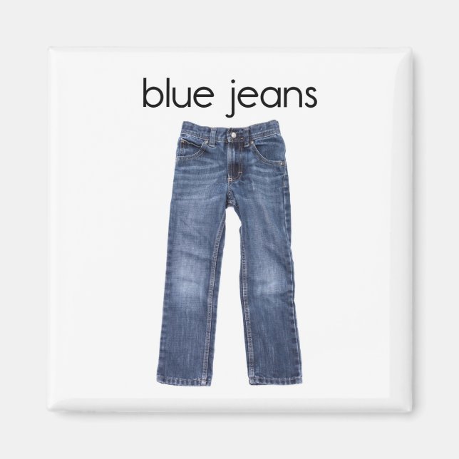 imán refrigerador de Blue Jeans (Frente)