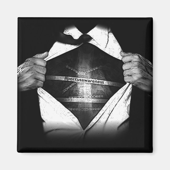 Imán refrigerador de conciencia sobre el pectus (Frente)