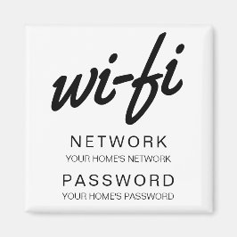 Imán Refrigerador de contraseña Wi-Fi