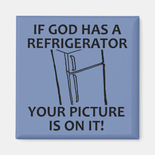 Imán Refrigerador de Dios cristiano Tu imagen