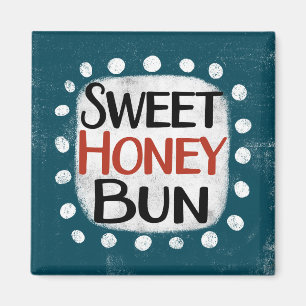 Imán refrigerador de dulce Honey Bun