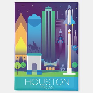 Imán Refrigerador de Houston Magnet