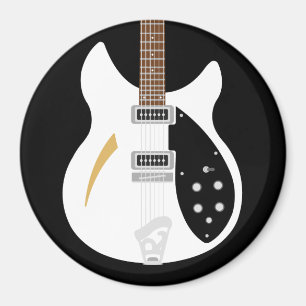 Imán Refrigerador de la guitarra de Ricky del arte pop