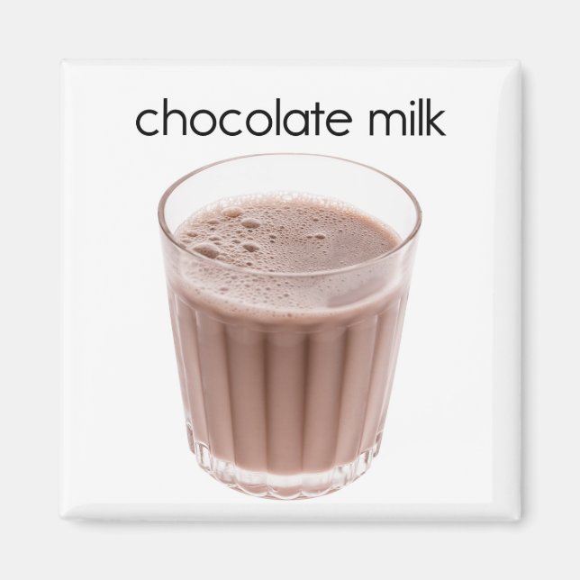 Imán Refrigerador de leche de chocolate (Frente)