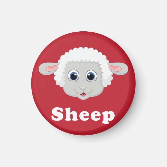 Imán Refrigerador de ovejas imanes cocina en casa (Frente)