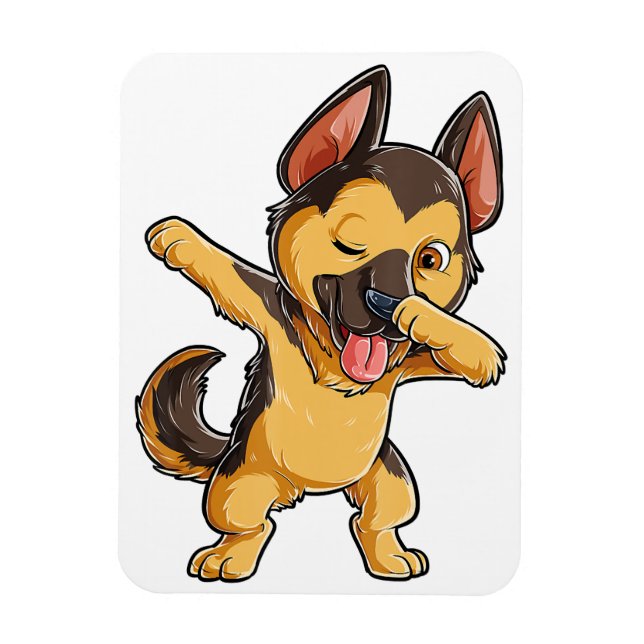 Imán Refrigerador del Pastor Alemán (Vertical)