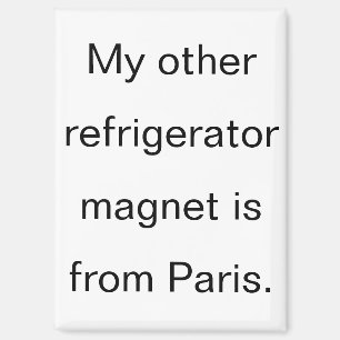 Imán Refrigerador Divertido de París