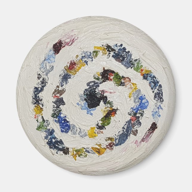 Imán Refrigerador espiral colorido (Frente)