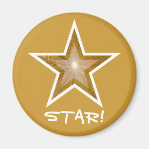 Imán Refrigerador "ESTRELLA de la estrella del "oro"!"