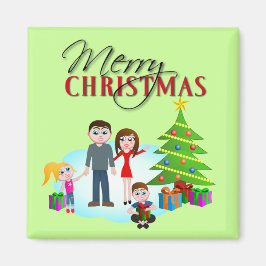 Imán Refrigerador Fridge Magnet navidades por la mañana