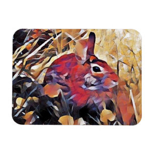 Imán Refrigerador Magnet Abstract Rabbit