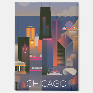 Imán Refrigerador Magnet de Chicago